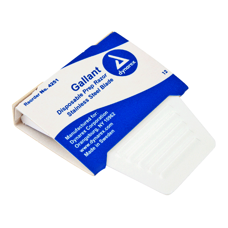 4251 Dynarex® Disposable Gallant Prep Shaving Razors